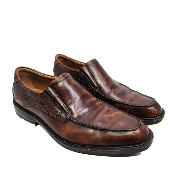 Ecco Shoes Ecco Mens Windsor Slipon Dress Shoe Loafers Brown